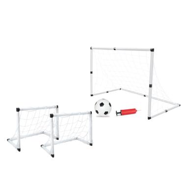 Imagem de Kit Futebol Chute A Gol 2 Traves 1 Bola E Bomba De Presente