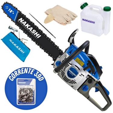 Imagem de Motosserra Nakashi Ncs500 49.3Cc Com Sabre De 18 Polegadas