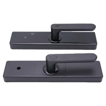 Imagem de Fingerprint Smart Door Lock, Keyless Entry Smart Door Lock Com Alça, Maçaneta Porta Com APP Wi Fi Senha Fingerprint Card Key Backup Key para Bedroom Home Hotel Office