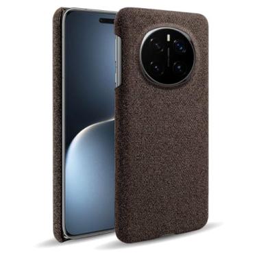 Imagem de Capa para Honor Magic 7 Pro,Capa desenhada em lona,Case Protetora Ultrafina com Empunhadura Macia,Design em Tecido Antichoque e Antiarranhões-Brown