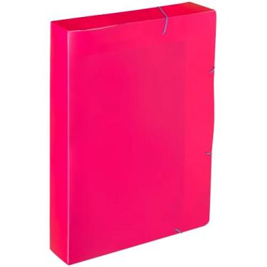 Imagem de Dello - Pasta Aba Elástico A4 LB 4cm Full Color Pink, 0439.Q.0005P - Pacote com 5 unidades