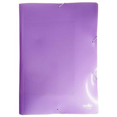 Imagem de Dello - Pasta Aba Elástico Ofício Top Line Perolizada Lilás, 0443.LP.0005P - Pacote com 5 unidades