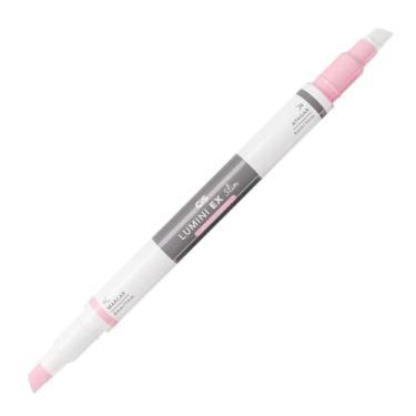 Imagem de Marca-Texto CIS Lumini EX Slim, Duas pontas, Marca e Apaga, Rosa, Caixa com 6 unidades