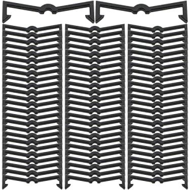 Imagem de heyous 100 peças de plástico Pegboard Hook Locks Pegboard Display Organizer Peg Board Hook Retainers Fit 1/4 polegada e 1/8 polegada Pegboards