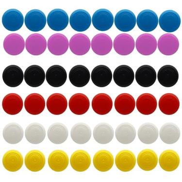 Imagem de CTHTBZ 50 Peças Para Capas De Silicone Joystick Analógico Joy-Con, Nintendo Switch Oled Lite, Joysticks Joy-Con (6 Cores + Laranja)