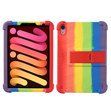 Imagem de QYiiD Capa para tablet Onn de 12,1 polegadas Pro Case 2024 (Modelo: 100146663), capa protetora de silicone leve para crianças Soft Shock para Walmart Onn Surf 12,1 polegadas, arco-íris