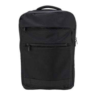 Imagem de Mochila Expansível Compactada a Vácuo Com Mochila de Bookbag de Grande Capacidade à Prova de Chuva, Mochilas de Computador Preto de Grande Capacidade para o Trabalho