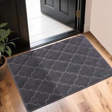 Imagem de COSY HOMEER Tapete de porta interna, tapete de entrada para casa, capacho de boas-vindas para porta da frente, entrada interna, entrada externa, tapete de sapatos, antiderrapante, lavável na máquina,