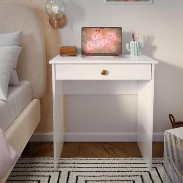 Imagem de Mesa para Computador ou Notebook com Gaveta Estilo - Branco - GAIO DEC