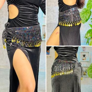 Imagem de Lenço de Quadril Paetês Dança do Ventre/Cigana LQL114 - Atelier Patríc