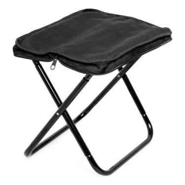 Imagem de Banqueta Dobrável De Aço Portátil Resistente Para Camping Praia Pesca(MCC-P015)
