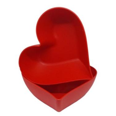Imagem de Petisqueira Coração jogo com 5 unidades de Plástico - FORTINJET, Verme