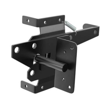 Imagem de Fenteer Trava de portão autotravante para serviço pesado, montagem em poste, alavanca de peso automática para fazenda