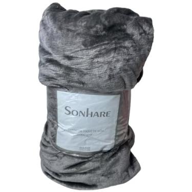Imagem de Cobertor Casal Sultan Sonhare Toque de Seda 300g/m² Ultra Macio Super Soft 1,80m x 2,20m (Grafite)