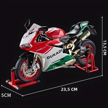 Imagem de Kawasaki Ninja H2R Diecast Modelo De Motocicleta Escala 1:9 Brinquedo 