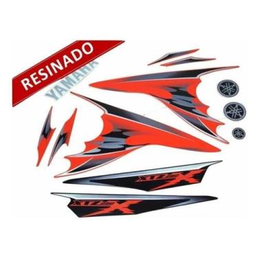 Imagem de Kit Adesivos Xtz 250X 2009 Laranja Resinado 10182 - Spts