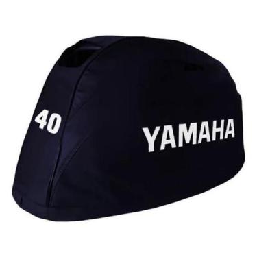 Imagem de Capa Para Capô Motor De Popa Yamaha 40Hp 4T Moderno Redondo - Spts