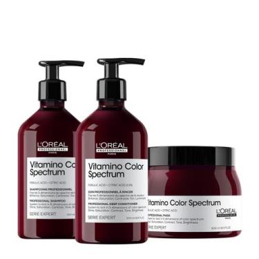 Imagem de Kit L'Oréal Professionnel Vitamino Color Spectrum Home Care 500 (3 pro