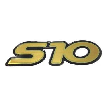 Imagem de Emblema Adesivo Resinado Chevrolet S10 Dourado S10r Fgc - SPTS