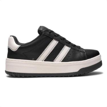 Imagem de Tênis Ramarim Summer Casual Feminino, 36, Preto, Bege