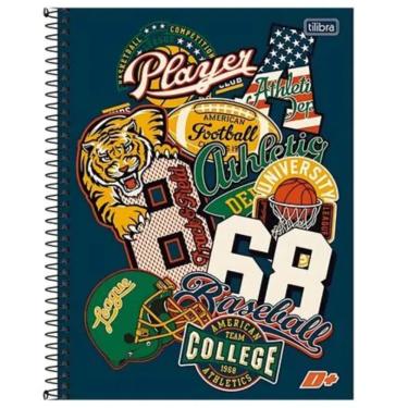 Imagem de Caderno Espiral Capa Dura Universitário 10 Matérias D+ 200 Tilibra Estampa 10