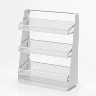 Imagem de Organizador De Malha De Metal Sck De 3 Andares E 4 Andares, Organizador De Bancada Em Camadas Para Latas, Biscoitos, Vegetais De Frutas, Organizador De Perfume Para Cozinha, Banhe, White, 3-Tier