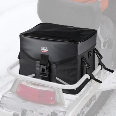 Imagem de KEMIMOTO Bolsa de equipamentos para snowmobile, bolsa de equipamentos resistente à água 1680D para quadriciclos de neve com tampa de toque de TPU, armazenamento de 16 L compatível com Polaris Grizzly