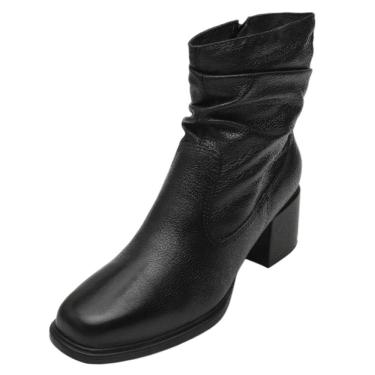 Imagem de Bota Feminina Elegante Moderna Conforto Cano Baixo Bottero