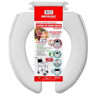 Imagem de Assento Cadeira de Banho Higiênica Almofadado Aberto Mebuki