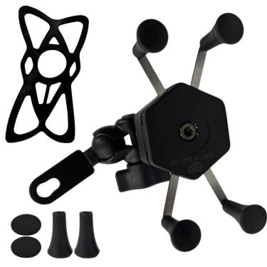 Imagem de Suporte Porta Celular Gps Motocicleta Moto Universal Garra