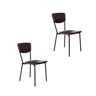 Imagem de Cadeira Vintage Retrô Fixa C-4 Pés 425 X 505 X 830 Mm C-2 Un. Cn.café Courino Café