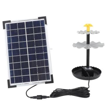 Imagem de KIMISS Kit de Bomba de água Com Energia Solar, Elevação de 150 Cm, Taxa de Fluxo de 200l/h para Banho de Pássaro, Jardim, Piscina, Tanque de Peixes