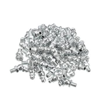 Imagem de Hihaha 50 peças M6x1 de encaixe de bico de graxa curva de ângulo de 45 graus de aço galvanizado graxa Zerk adaptador de encaixe para carro, caminhão, lubrificante mecânico, material durável