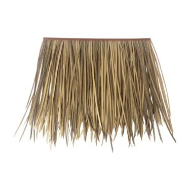 Imagem de Dualoai Telhado de Palha, Rolo de Palha de Palmeira, para Instalar, Persiana de Pato Multiuso Faça Você Mesmo, Grama, Telhado de Base de Grama para Cabana de