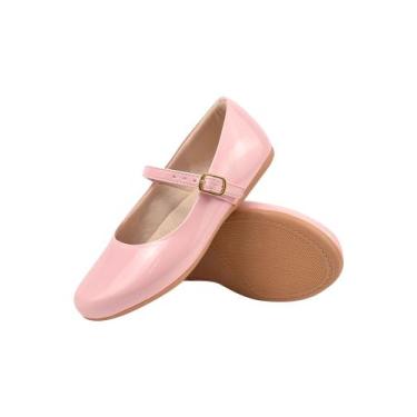 Imagem de Sapatilha Infantil Menina Sapato Boneca Feminina Social Básica Batizad