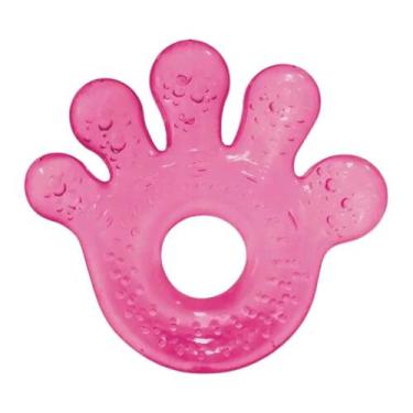 Imagem de Mordedor Maozinha Buba Com Agua Atoxico Massagem, Rosa