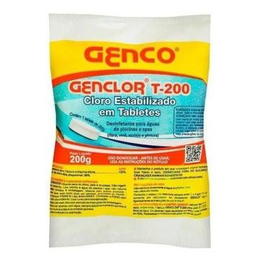 Imagem de Pastilha Tablete Cloro Estabilizador Genclor T-200 - Genco