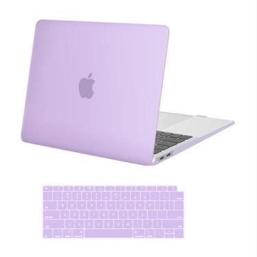 Imagem de Capa e capa de teclado MOSISO MacBook Air 13" A2337 M1 Roxo Claro