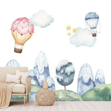 Imagem de Papel de Parede Infantil Quarto Criança Balão Sala Painel - 456pcp - A