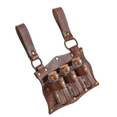 Imagem de KIIFENG Suporte de Poção Medieval Garrafa de Poção de Cortiça Acessórios Cosplay Cinto Histórico para Renascimento e Fantasia RPG