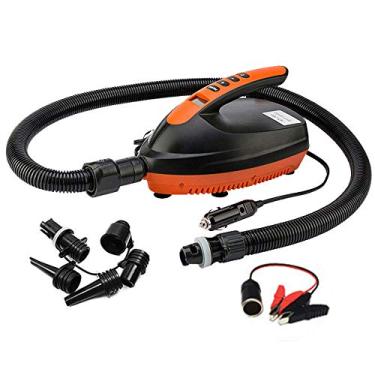 Imagem de Ymiko Bomba de Ar Elétrico Portátil Com LCD Exibir Inflação de Alto Volume para Esportes Aquáticos 6pcs Bicos Infláveis Compressor de Ar da Bomba (um)