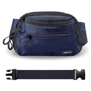 Imagem de AGPTEK Pochete tática para homens e mulheres, bolsa de cintura compacta com coldre ajustável, bolsa de cinto de 2L para viagens, caminhadas, corrida, pesca, EDC e uso diário