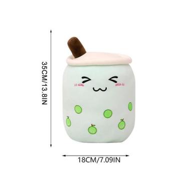 Imagem de Bonito e macio simulação fruta leite chá xícara travesseiro brinquedo 