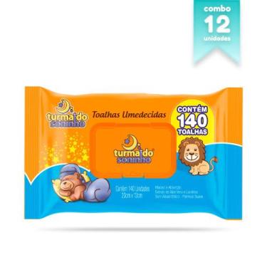 Imagem de 12 Unid. Toalha Umedecida Tradicional 70fls Turma Do Soninho