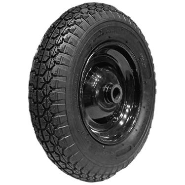 Imagem de Kit Pneu Carrinho De Mão Carriola Industrial 350-8 + Camara + Roda Buffalo