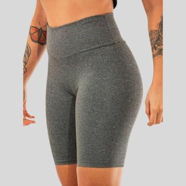 Imagem de Bermuda Suplex feminina Academia Fitness Esportiva PLUS SIZE - Blanco 