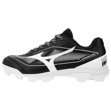 Imagem de Mizuno Chuteira feminina de softbol Cushion revo Finch Jr. TPU Spike, Preto/branco, 16