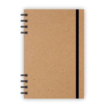 Imagem de Caderno A5 Kraft 70 folhas com pauta tamanho 14,5x21,5cm Marrom