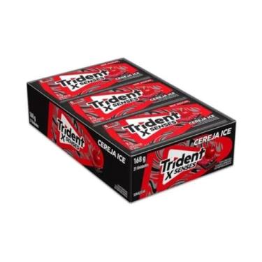 Imagem de Chiclete Trident Sabor Cereja, Display com 21 Unidades