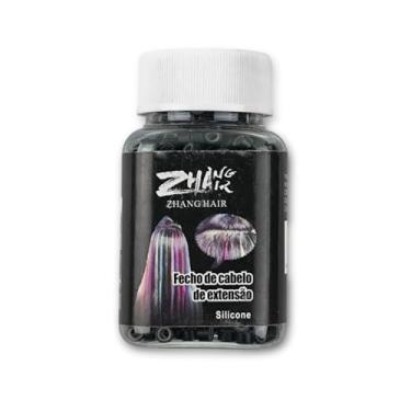 Imagem de Microlink Com Silicone Preto 5mm 1000 Unidades Ideal Para Mega Hair Alongamento Capilar